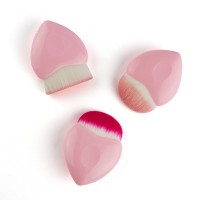 Princess Rose Mini Compact Portable Single Creative Heart Shape Professional Synthetic Brush Beauty Makeup Brush Tool